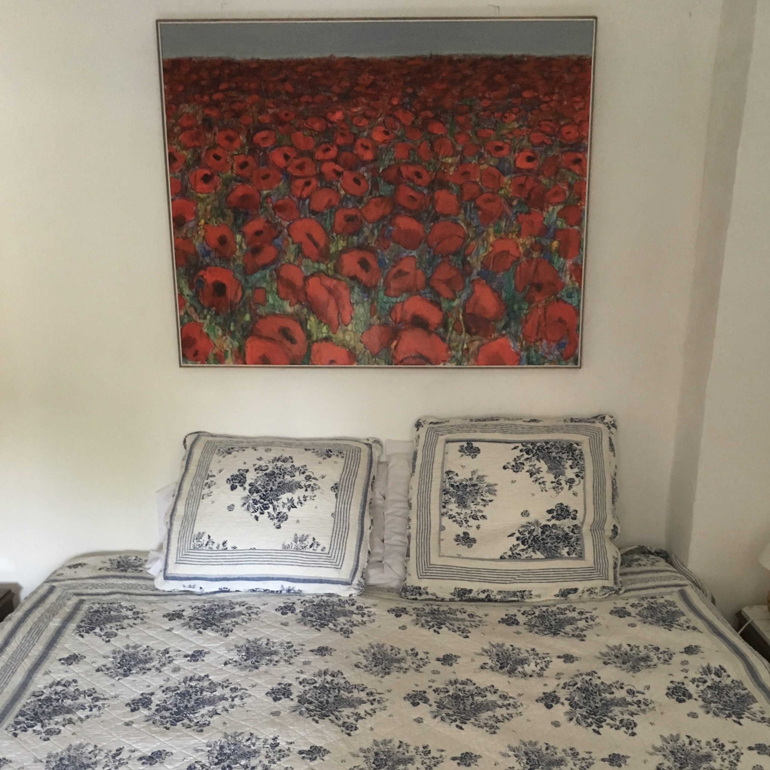 f bed with paining